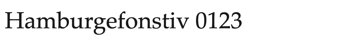 Palatino: Hamburgefonstiv 0123 in a broad, calligraphic serif with moderate contrast
