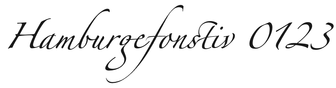 Zapfino: Hamburgefonstiv 0123 in a sweeping calligraphic script whose long ascenders and descenders need twice the line height
