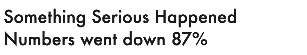 Futura: the message in a geometric sans with round letters and pointed capitals